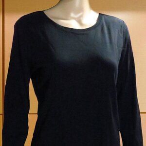 Black Long Sleeve Shirt Top